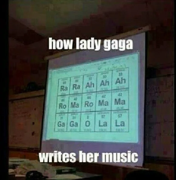 Periodická tabulka Lady Gaga