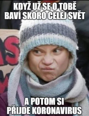 Gréta a koronavirus