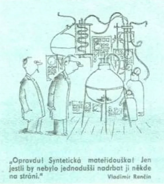 Renčín, syntetická mateřídouška