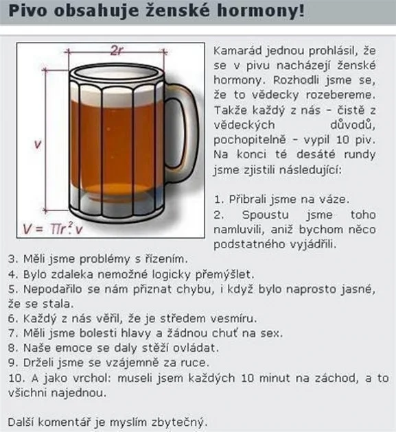 Hormony v pivu