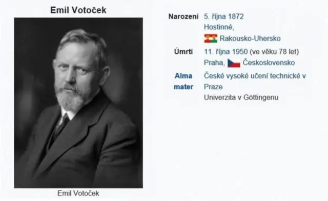 Emil Votoček 100 let výročí narození